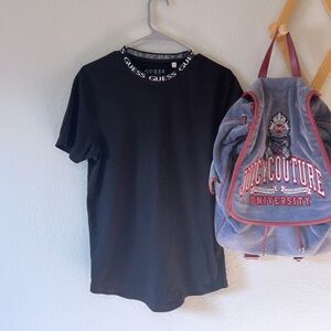 Guess Plain Black Tshirt